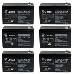 12V 9AH SLA Battery for Razor Dirt Quad / Ground Force – 6 Pack