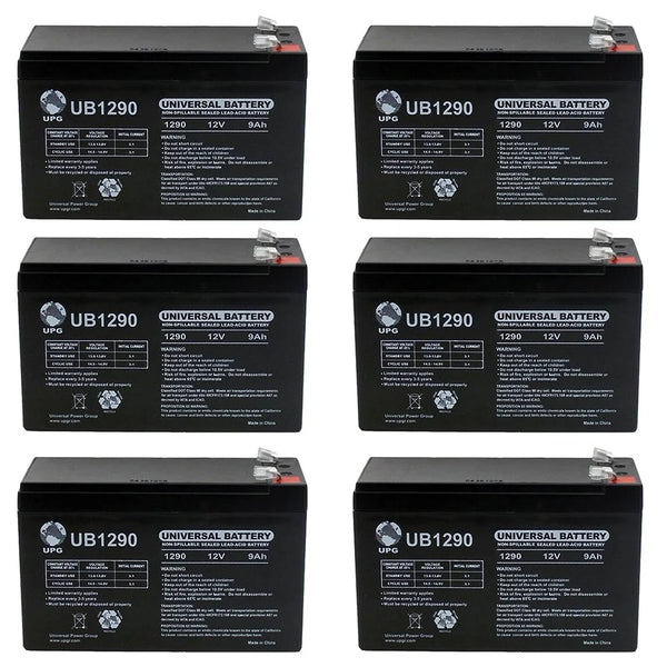 12V 9AH SLA Battery for Razor Dirt Quad / Ground Force – 6 Pack
