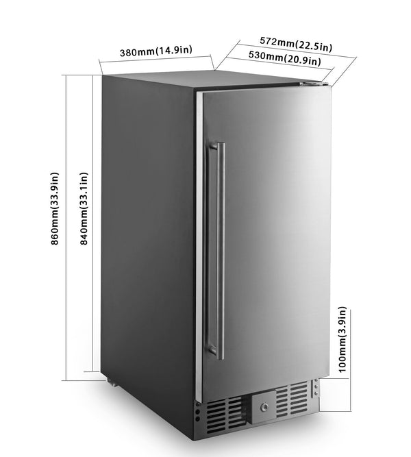 Jeremy Cass 2.9-cu ft with Freezer ( Silver )