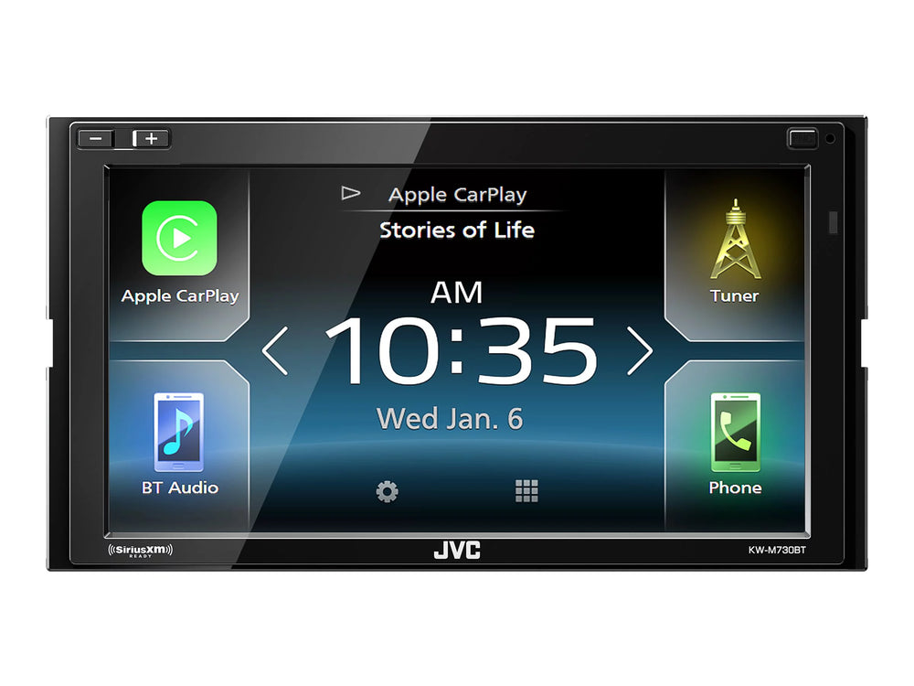 JVC KW-M730BT – Digital receiver – display – 6.8″ – touch screen – in-dash unit – Double-DIN