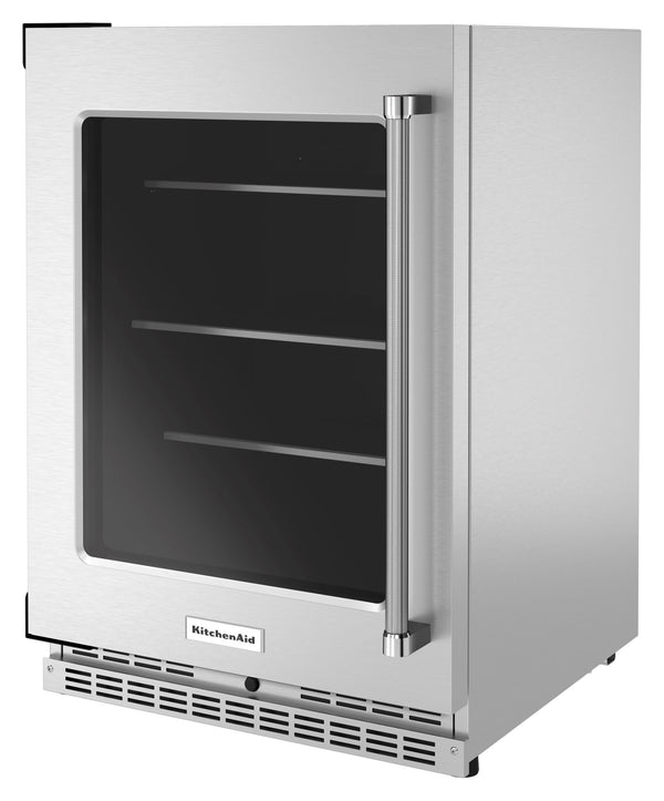 KitchenAid 5.2-cu ft Built-In Mini Fridge ( Stainless Steel )