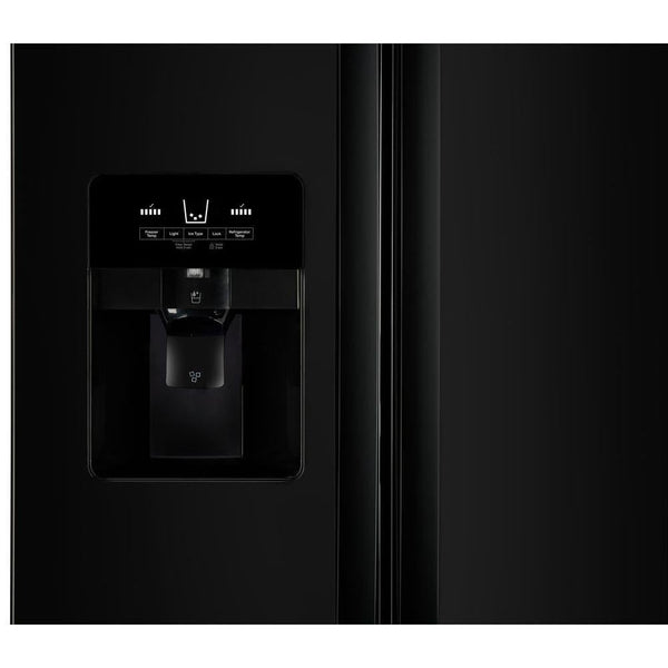Whirlpool 24.5-cu ft Side-by-Side Refrigerator with Ice Maker ,Water and Ice Dispenser ( Black )