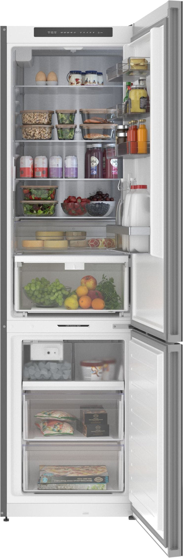 Bosch 800 Series 13-cu ft Counter-Depth Built-In Bottom-Freezer Refrigerator with Ice Maker ( Black ) ENERGY STAR Certified