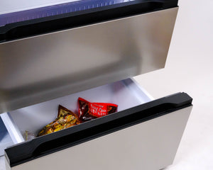 Hamilton Beach Counter-Depth 17.9 3 -Door French Door Refrigerator ( Stainless ) ENERGY STAR Certified