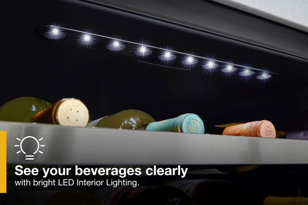 Whirlpool 5.1000-cu ft Built-In Mini Fridge ( Stainless steel ) ENERGY STAR