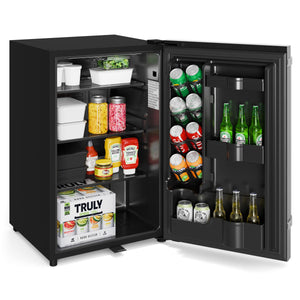 KoolMore 4.4-cu ft Garage Ready Freezerless Refrigerator ( Stainless-Steel )