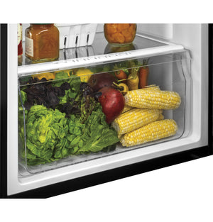 Hotpoint 9.7-cu ft Counter-Depth Top-Freezer Refrigerator ( Black )