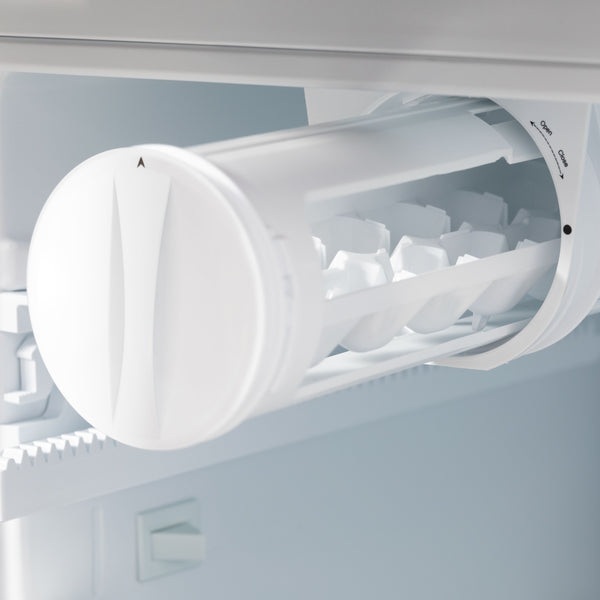 ZLINE KITCHEN & BATH Counter-Depth 21.6-cu ft 4 -Door French Door Refrigerator with Ice Maker with Ice Dispenser ( Stainless Steel with Flat Polished Gold Handle ) ENERGY STAR Certified