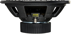 KICKER CompC 8 Inch Dual 4 Ohm SVC 200W RMS Power Car Audio Black Subwoofer