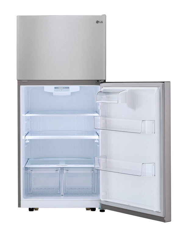 LG 20.2-cu ft Top-Freezer Refrigerator ( Stainless Steel ) ENERGY STAR Certified