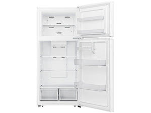 Hisense 18-cu ft Top-Freezer Refrigerator ( White ) Garage Ready ENERGY STAR Certified