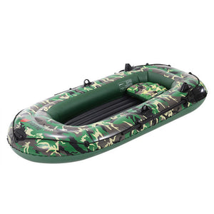 10ft 2/3/4 Person Inflatable Boat Set with Paddles Air Pump PVC Kayak Canoe Boat Set for Drifting