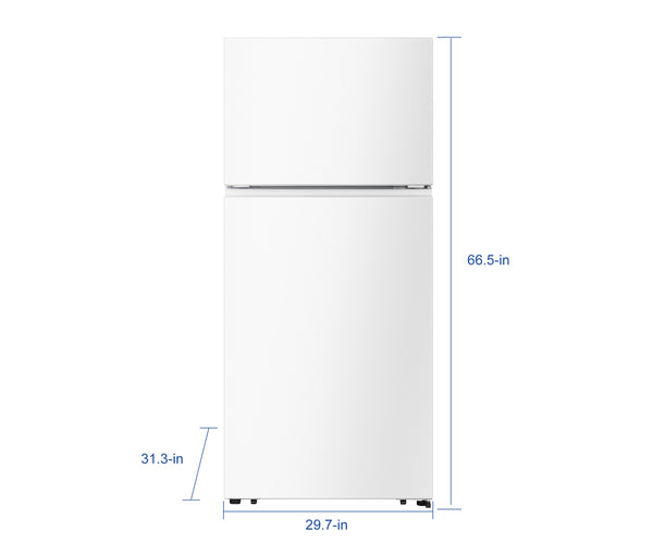 Hisense 18-cu ft Top-Freezer Refrigerator ( White ) Garage Ready ENERGY STAR Certified