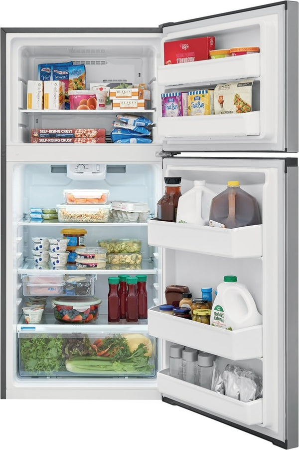 Frigidaire 13.9-cu ft Top-Freezer Refrigerator ( Brushed Steel ) ENERGY STAR Certified
