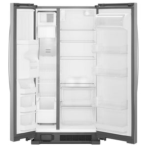 Whirlpool 24.6-cu ft Side-by-Side Refrigerator with Ice Maker ,Water and Ice Dispenser ( Fingerprint Resistant Stainless Steel )