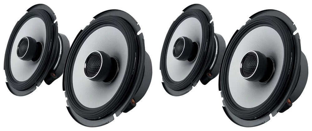(4) Alpine S2-S65 80 Watt RMS 6.5″ S-Series 2-Way Coaxial Car Audio Speakers