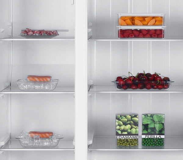 Impecca 18.8-cu ft Counter-Depth Side-by-Side Refrigerator Built-In ( White )