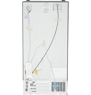 GE 23-cu ft Side-by-Side Refrigerator with Ice Maker ,Water and Ice Dispenser ( Black )