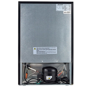 Costway 3-cu ft Mini Fridge with Freezer ( Silver )