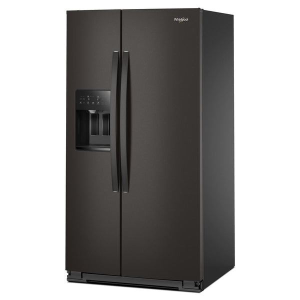 Whirlpool 28.7-cu ft Side-by-Side Refrigerator with Ice Maker ,Water and Ice Dispenser ( Black Stainless Finish )