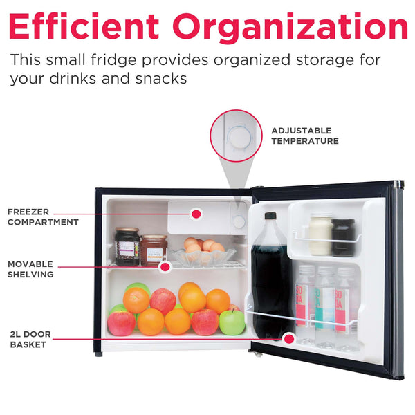 Frigidaire 1.6-cu ft Mini Fridge with Freezer ( Stainless Steel )