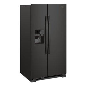 Whirlpool 24.5-cu ft Side-by-Side Refrigerator with Ice Maker ,Water and Ice Dispenser ( Black )