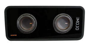 Memphis Audio MJME8D1 8 inch Dual Mini MOJO Loaded 1 Ohm Car Subwoofer Enclosure