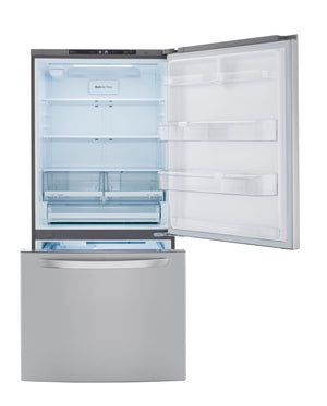 LG 25.5-cu ft Standard-Depth Bottom-Freezer Refrigerator with Ice Maker ( PrintProof Stainless Steel ) ENERGY STAR Certified