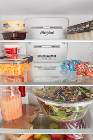 Whirlpool Garage-Ready 12.9-cu ft Counter-Depth Bottom-Freezer Refrigerator Ice Maker Optional (sold separately) ( Fingerprint Resistant Stainless Finish ) Garage Ready ENERGY STAR Certified