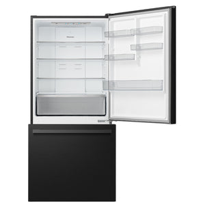 Hisense 17.2-cu ft Counter-Depth Bottom-Freezer Refrigerator Black Metallic Steel ) ENERGY STAR Certified