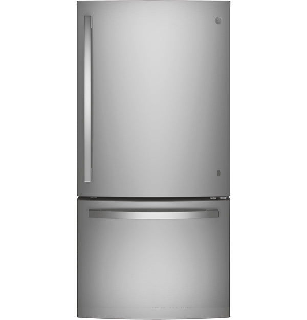 GE 24.9-Cu. Feet Standard-Depth Bottom-Freezer Refrigerator with Ice Maker ( Stainless steel ) ENERGY STAR Certified