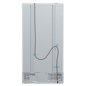 FORNO Salerno 20-cu ft Counter-Depth Side-by-Side Refrigerator with Ice Maker ,Water and Ice Dispenser ( White ) ENERGY STAR Certified