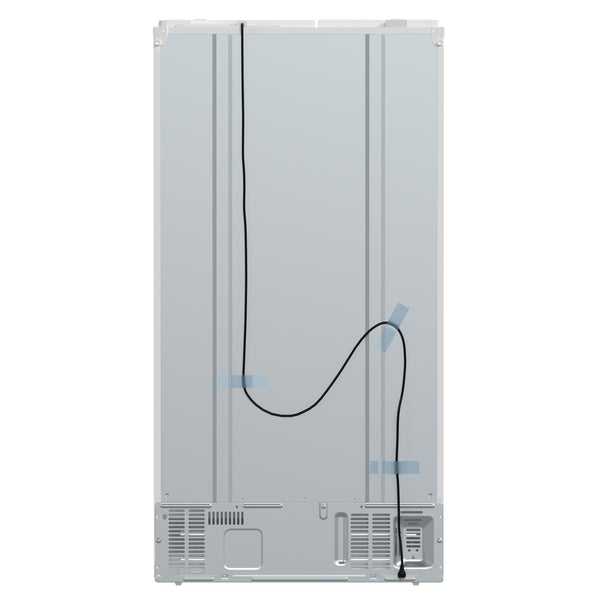 FORNO Salerno 20-cu ft Counter-Depth Side-by-Side Refrigerator with Ice Maker ,Water and Ice Dispenser ( White ) ENERGY STAR Certified