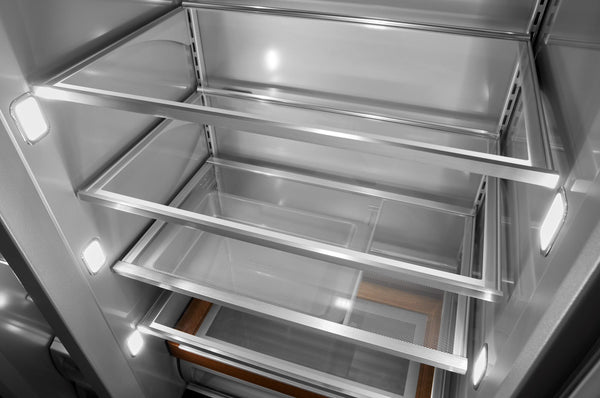 KitchenAid 20.8-cu ft Counter-Depth Side-by-Side Refrigerator Built-In ,Water and Ice Dispenser ( Stainless Steel )