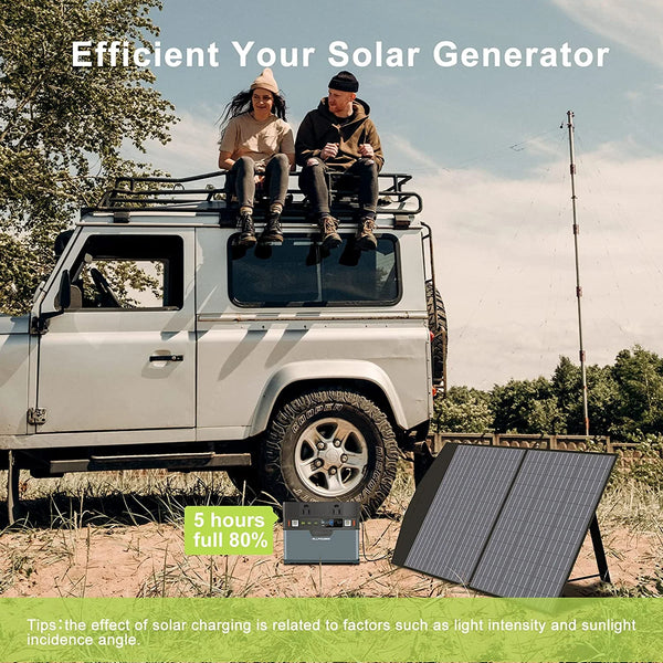 ALLPOWERS 700W (Peak 1400W) 606Wh Solar Generator, 16400mAh Portable Power Station with AC Outlets Backup Battery for Camping RV Home Use Emergency CAPA off-Grid