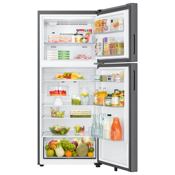 Samsung Garage Ready 17.5-cu ft Top-Freezer Refrigerator Smart Compatible ( Fingerprint Resistant Stainless Steel ) Garage Ready ENERGY STAR Certified
