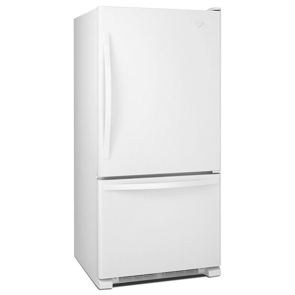 Whirlpool 18.7-cu ft Standard-Depth Bottom-Freezer Refrigerator with Ice Maker ( White ) ENERGY STAR Certified