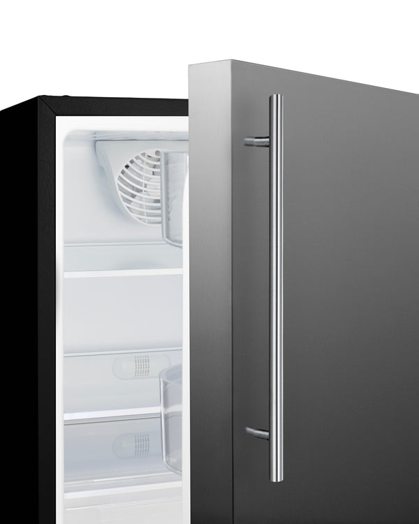 Summit Appliance 3.53-cu ft Built-In Mini Fridge ( Stainless steel door and white cabinet )