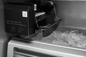 KitchenAid 25.5-cu ft Counter-Depth Side-by-Side Refrigerator Built-In ( Black Stainless Steel with PrintShield Finish )