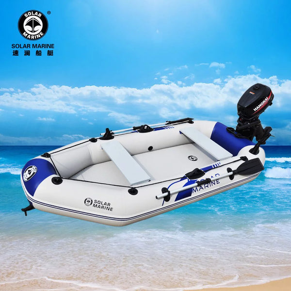 2.3m 0.7MM PVC inflatable rowing boats for 2-3 person fishing tools laminated wear resistant with oars and pump