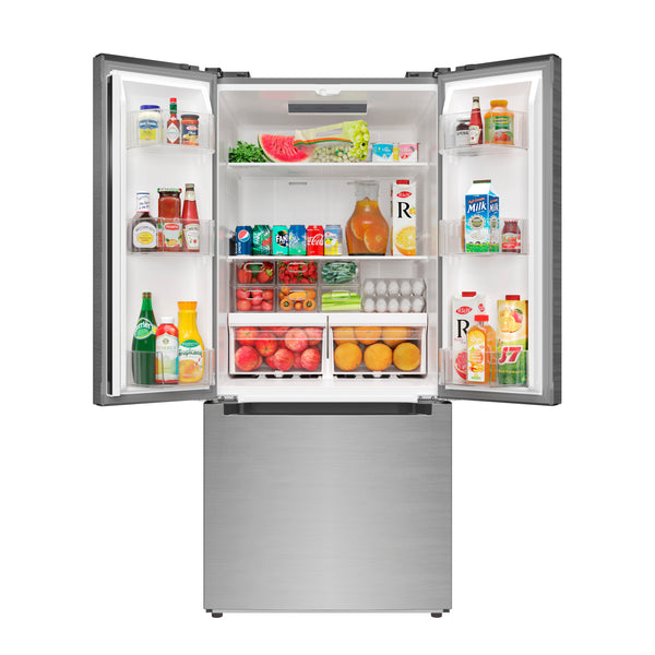 KoolMore 18.5-Cu. Feet Commercial Refrigerators 3 Stainless steel -Door French door ( Stainless steel )