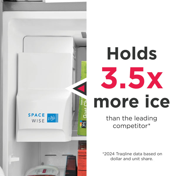 Frigidaire Gallery 25.6-cu ft Side-by-Side Refrigerator with Ice Maker ,Water and Ice Dispenser ( Fingerprint Resistant Stainless Steel ) ENERGY STAR Certified