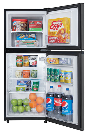 Danby 4.7-cu ft Mini Fridge with Freezer ( Black Stainless ) ENERGY STAR