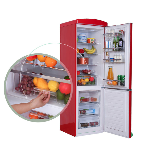 ConServ 10.7-cu ft Standard-Depth Bottom-Freezer Refrigerator Red )