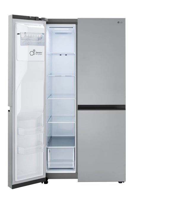 LG 23-cu ft Counter-Depth Side-by-Side Refrigerator with Ice Maker ,Water and Ice Dispenser ( Stainless Steel )