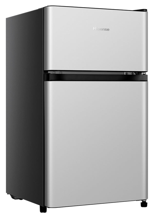 Hisense 3.1-cu ft Mini Fridge with Freezer ( Silver ) ENERGY STAR