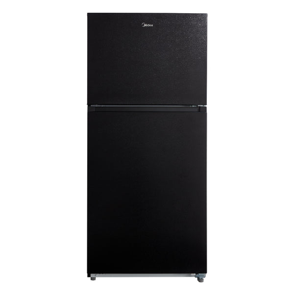 Midea Fingerprint Resistant 18.1-cu ft Top-Freezer Refrigerator ( Black ) Garage Ready ENERGY STAR Certified