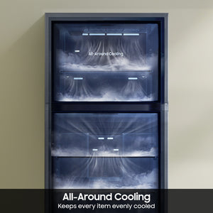 Samsung Garage Ready 17.5-cu ft Top-Freezer Refrigerator Smart Compatible ( Fingerprint Resistant Stainless Steel ) Garage Ready ENERGY STAR Certified