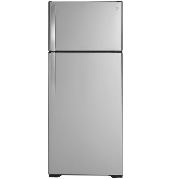 GE 17.5-cu ft Top-Freezer Refrigerator ( Stainless Steel )