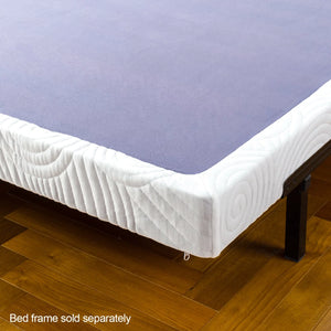 Zinus 4″ Metal Box Spring with Wood Slats, Mattress Foundation, King